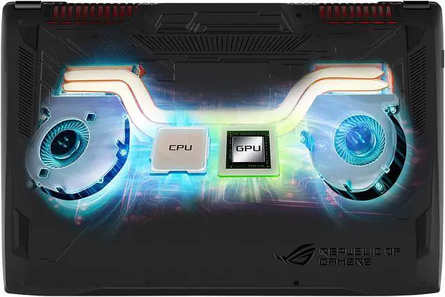 Alt view image 10 of 13 - ASUS ROG GL702VI-WB74 17.3" FHD 120 Hz Intel Core i7-7700HQ 2.80 GHz GeForce GTX 1080 8 GB VRAM 16 GB DDR4 Memory 256 GB PCIe SSD 1 TB HDD Windows 10 Home 64-Bit RBG 4-zone Keyboard Gaming Laptop