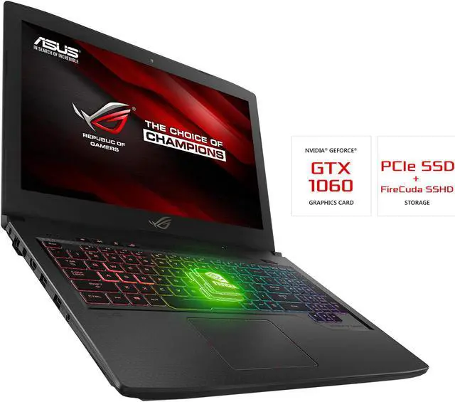 Alt view image 7 of 9 - ASUS ROG GL703VM-DB74 SCAR Edition (FPS) Gaming Laptop17.3" 120Hz Intel Core i7 7th Gen 7700HQ (2.80 GHz) NVIDIA GeForce GTX 1060 16 GB Memory 256 GB SSD 1 TB HDD Windows 10 Home 64-Bit Gaming Laptop