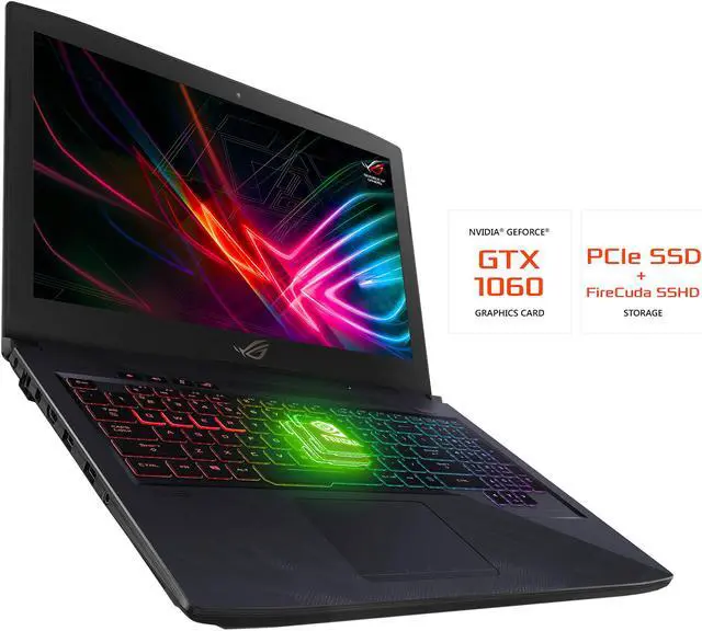 Alt view image 5 of 16 - ASUS ROG Strix Hero Edition GL503VM-DB74 15.6" 120 Hz IPS GTX 1060 Intel Core i7 7th Gen 7700HQ (2.80 GHz) 16 GB Memory 256 GB SSD 1 TB SSHD Windows 10 Home 64-Bit Gaming Laptop