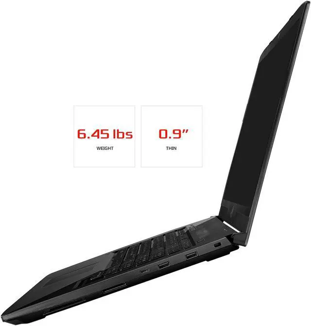 Alt view image 10 of 12 - ASUS ROG STRIX GL703VD-DB74 17.3" 1920 x 1080 Gaming Laptop, GTX 1050 4 GB, Intel Core i7-7700HQ 2.80 GHz, 16 GB DDR4, 256 GB SSD + 1 TB HDD, RGB Keyboard, Windows 10 Home