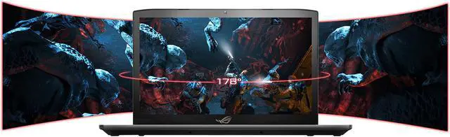 Alt view image 12 of 12 - ASUS ROG STRIX GL703VD-DB74 17.3" 1920 x 1080 Gaming Laptop, GTX 1050 4 GB, Intel Core i7-7700HQ 2.80 GHz, 16 GB DDR4, 256 GB SSD + 1 TB HDD, RGB Keyboard, Windows 10 Home