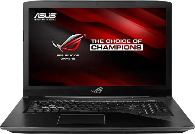 Alt view image 2 of 12 - ASUS ROG STRIX GL703VD-DB74 17.3" 1920 x 1080 Gaming Laptop, GTX 1050 4 GB, Intel Core i7-7700HQ 2.80 GHz, 16 GB DDR4, 256 GB SSD + 1 TB HDD, RGB Keyboard, Windows 10 Home