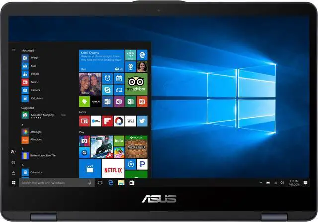Alt view image 6 of 9 - ASUS VivoBook Flip 14 TP410UA-DB51T Includes ASUS Pen, 14" with Fingerprint Reader 2-in-1 FHD Touchscreen Laptop, Intel Core i5-7200U 2.5 GHz (Turbo to 3.1 GHz) Processor, 6 GB DDR4, 1 TB 5400 RPM HDD