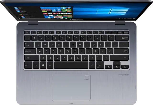 Alt view image 9 of 9 - ASUS VivoBook Flip 14 TP410UA-DB51T Includes ASUS Pen, 14" with Fingerprint Reader 2-in-1 FHD Touchscreen Laptop, Intel Core i5-7200U 2.5 GHz (Turbo to 3.1 GHz) Processor, 6 GB DDR4, 1 TB 5400 RPM HDD