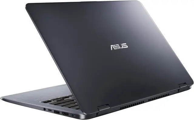 Alt view image 2 of 9 - ASUS VivoBook Flip 14 TP410UA-DB51T Includes ASUS Pen, 14" with Fingerprint Reader 2-in-1 FHD Touchscreen Laptop, Intel Core i5-7200U 2.5 GHz (Turbo to 3.1 GHz) Processor, 6 GB DDR4, 1 TB 5400 RPM HDD