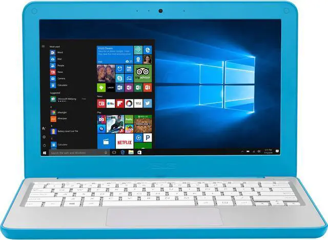 Main image of ASUS VivoBook W202NA-DH02 Rugged 11.6" Windows 10 Home Laptop, Intel Apollo Lake Dual-Core Celeron Processor 2.4 GHz, 4 GB Ram, 64 GB eMMC, Spill Proof Keyboard, USB 3.0, HDMI, Webcam, 2.60 lbs.