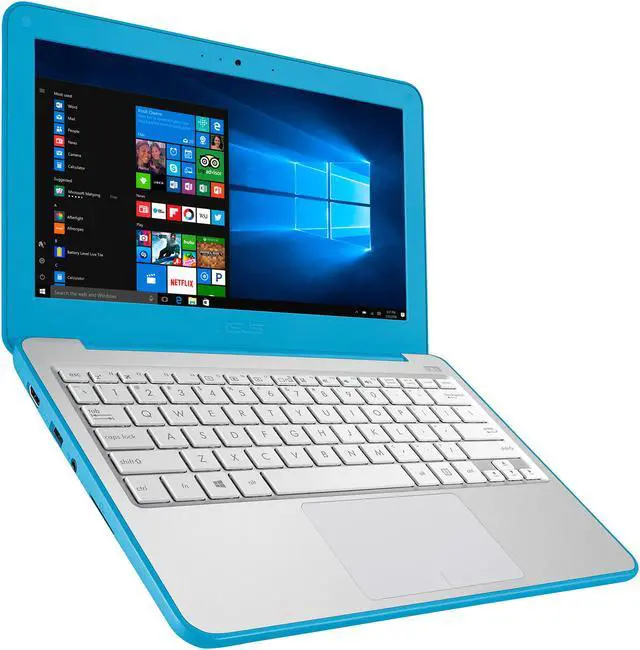 Alt view image 3 of 9 - ASUS VivoBook W202NA-DH02 Rugged 11.6" Windows 10 Home Laptop, Intel Apollo Lake Dual-Core Celeron Processor 2.4 GHz, 4 GB Ram, 64 GB eMMC, Spill Proof Keyboard, USB 3.0, HDMI, Webcam, 2.60 lbs.