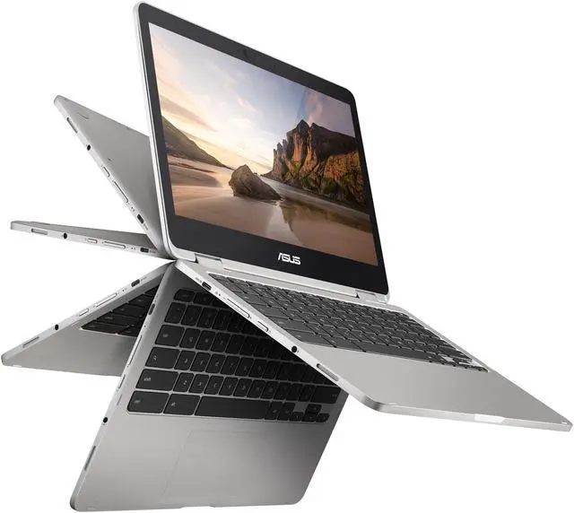 Alt view image 7 of 18 - ASUS Chromebook Flip C302CA-DH54 12.5-inch Touchscreen Convertible Chromebook Intel Core m5, 4 GB RAM, 64 GB Flash Storage, All-Metal Body, USB Type C, Corning Gorilla Glass, Chrome OS