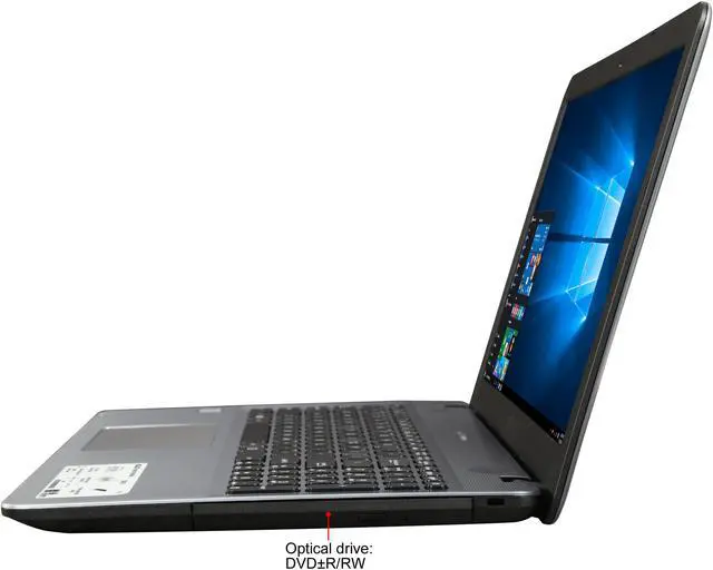 Alt view image 2 of 8 - ASUS Laptop VivoBook Intel Core i5-7200U 8 GB DDR4 Memory 1TB HDD Intel HD Graphics 620 15.6" Non-Touch Screen Windows 10 Home 64-Bit X541UA-DH51