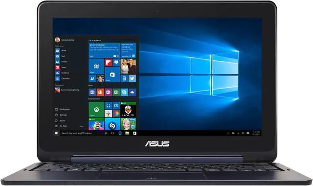 Alt view image 2 of 12 - ASUS Transformer Book TP200SA-DH01T-BL 11.6 inch display, Thin & Lightweight 2-in-1 Full HD Touchscreen Laptop, Intel Celeron 2.48 GHz Processor, 4GB RAM, 32GB eMMC Storage, Windows 10 Home, Dark Blue