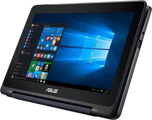 Alt view image 6 of 12 - ASUS Transformer Book TP200SA-DH01T-BL 11.6 inch display, Thin & Lightweight 2-in-1 Full HD Touchscreen Laptop, Intel Celeron 2.48 GHz Processor, 4GB RAM, 32GB eMMC Storage, Windows 10 Home, Dark Blue