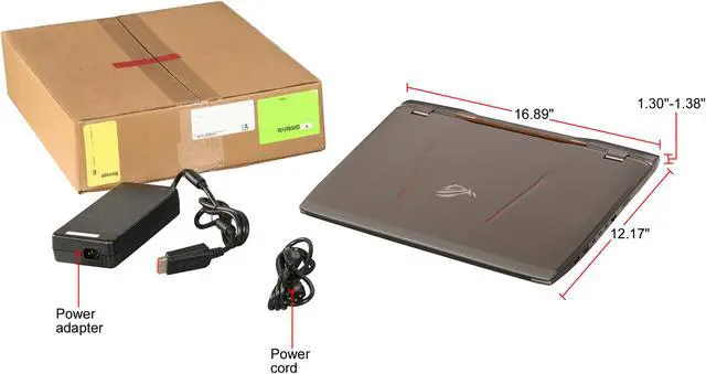 Alt view image 8 of 8 - ASUS ROG - 17.3" GeForce GTX 1080 - Intel Core i7-7820HK  - 32GB Memory - 512 GB SSD - Windows 10 Pro 64-Bit - Gaming Laptop - (G701VI-XS72K )