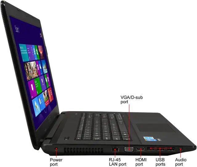 Alt view image 5 of 8 - ASUS Laptop Intel Core i5-4210M 8GB Memory 500GB HDD Intel HD Graphics 4600 17.3" Non-Touch Screen Windows 8.1 P2710JA-XS51
