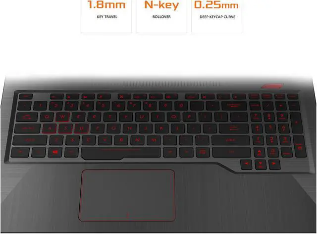 Alt view image 12 of 15 - ASUS FX503VD 15.6" FHD IPS Powerful Gaming Laptop, Intel Core i7 Quad-Core 7700HQ 2.8 GHz Processor, GeForce GTX 1050 4 GB, 256 GB SSD + 1 TB HDD, 16 GB DDR4, Windows 10 Home