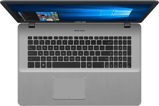 Alt view image 4 of 10 - ASUS VivoBook Pro 17 N705UQ-EB76 17.3" Thin and Portable FHD Laptop, 7th Gen Intel Core i7-7500U Processor 2.7 GHz, NVIDIA GeForce 940MX Graphics, 8 GB DDR4 RAM, 256 GB SSD + 1 TB HDD, 802.11ac Wi-Fi, USB-C, Backlit Keyboard, Windows 10