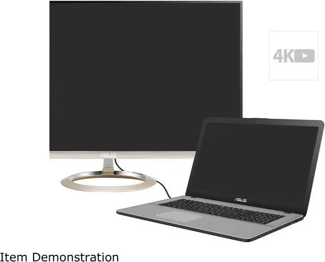 Alt view image 10 of 10 - ASUS VivoBook Pro 17 N705UQ-EB76 17.3" Thin and Portable FHD Laptop, 7th Gen Intel Core i7-7500U Processor 2.7 GHz, NVIDIA GeForce 940MX Graphics, 8 GB DDR4 RAM, 256 GB SSD + 1 TB HDD, 802.11ac Wi-Fi, USB-C, Backlit Keyboard, Windows 10