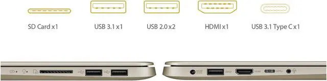 Alt view image 6 of 10 - ASUS VivoBook S S410UQ-NH74 14" Thin and Lightweight Full HD Laptop, Intel Core i7-8550U 1.8 GHz Quad-Core Processor, NVIDIA GeForce 940MX, 8 GB DDR4, 256 GB SSD, ASUS NanoEdge Bezel, Windows 10 Home, Backlit Keyboard