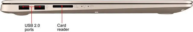 Alt view image 13 of 13 - ASUS VivoBook S510UA-DS71 Ultra Thin and Portable Laptop, Intel Core i7-8550U Processor, 8 GB DDR4 RAM, 128 GB SSD + 1 TB HDD, 15.6" FHD WideView Display, ASUS NanoEdge Bezel, Metal Cover, S510UA-DS71