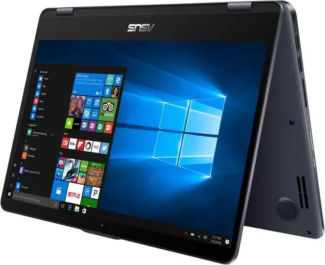 Alt view image 3 of 20 - ASUS VivoBook Flip 14 TP410UA-DS52T 14” Thin and Lightweight FHD 2-in-1 Laptop, Intel Core™ i5-8250U processor up to 3.4 GHz, 8GB DDR4 RAM, 1TB Hybrid HDD, Windows 10 Home, Stylus Included