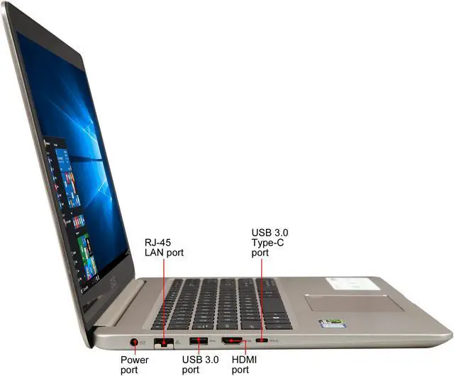Alt view image 4 of 8 - ASUS VivoBook Pro - 15.6" 4K / UHD GeForce GTX 1050 - Intel Core i7-7700HQ  - 16GB Memory - 256 GB SSD - Windows 10 Home 64-bit - Gaming Laptop - 60 Hz (N580VD-DS76T )