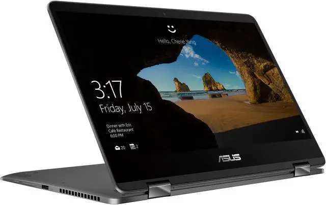 Main image of ASUS ZenBook Flip UX461UA-DS51T Ultra-Slim Convertible 2-in1 Laptop 14" FHD, 8th Gen Intel Core i5 Processor, 8 GB Memory, 256 GB SSD, Windows 10 Home, Backlit keyboard, Fingerprint, Stylus Pen
