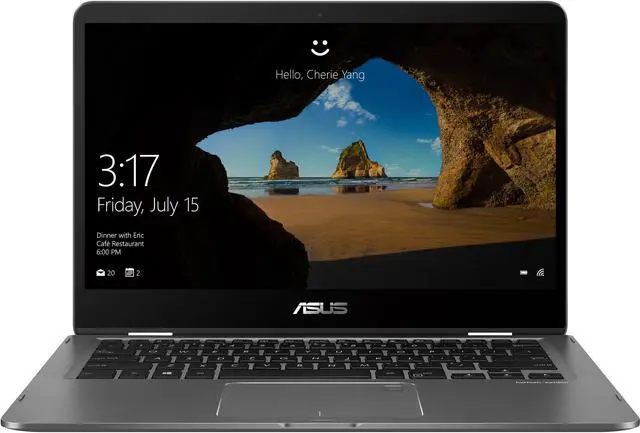 Alt view image 2 of 13 - ASUS ZenBook Flip UX461UA-DS51T Ultra-Slim Convertible 2-in1 Laptop 14" FHD, 8th Gen Intel Core i5 Processor, 8 GB Memory, 256 GB SSD, Windows 10 Home, Backlit keyboard, Fingerprint, Stylus Pen