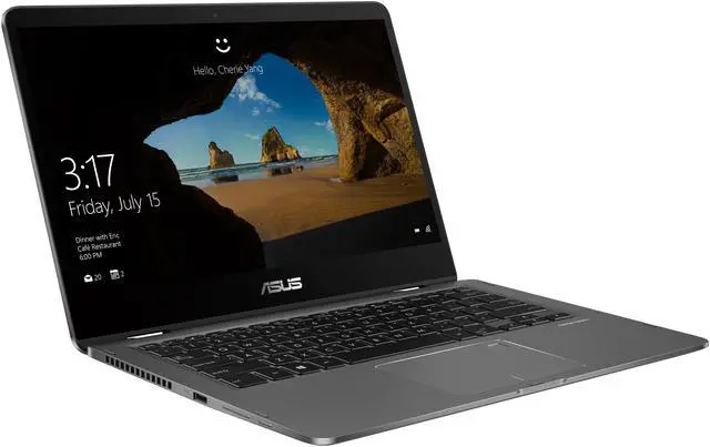 Alt view image 3 of 13 - ASUS ZenBook Flip UX461UA-DS51T Ultra-Slim Convertible 2-in1 Laptop 14" FHD, 8th Gen Intel Core i5 Processor, 8 GB Memory, 256 GB SSD, Windows 10 Home, Backlit keyboard, Fingerprint, Stylus Pen