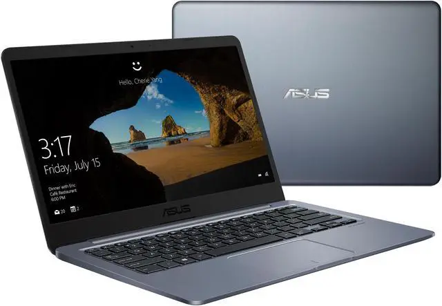 Alt view image 15 of 15 - ASUS Laptop E406 14" Thin and Light Laptop, Intel Celeron N3060 (up to 2.48 GHz), 4 GB DDR3 RAM, 64 GB eMMC Storage, 14" FHD NanoEdge Display, 802.11ac Wi-Fi, Windows 10, E406SA-DS04