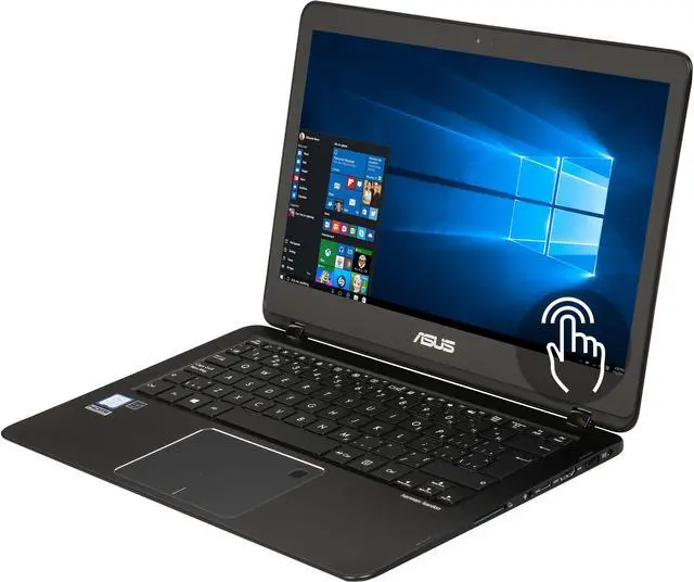 Main image of ASUS Zenbook Flip Intel Core i5-7200U 8GB Memory 256 GB SSD 13.3" Touch Screen Convertible 2-in-1 Laptop Windows 10 Pro 64-Bit UX360UA-Q52SP-CB