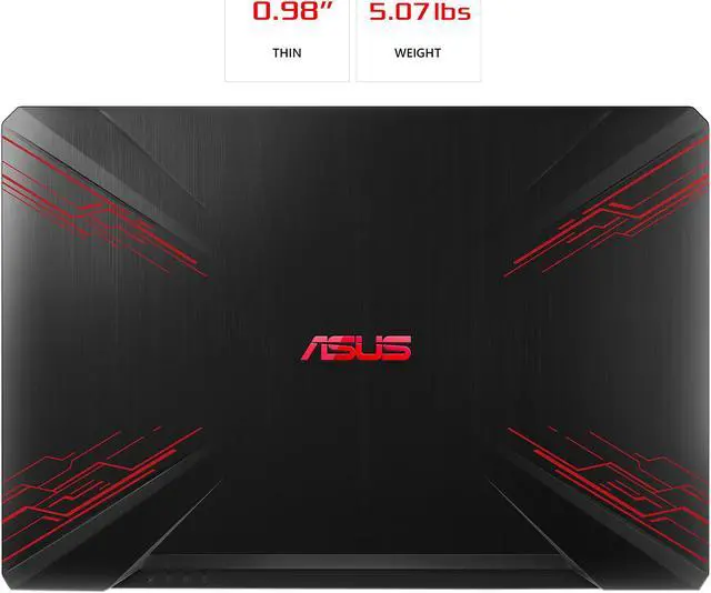 Alt view image 12 of 12 - ASUS TUF FX504GD-ES51 15.6" FHD GeForce GTX 1050 Quad Core Intel i5-8300H 8 GB Memory (2666 MHz) 1 TB SSHD Windows 10 Home Gaming Laptop