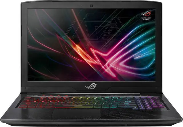 Alt view image 2 of 15 - ASUS ROG Strix Hero Edition 15.6" Gaming Laptop, 8th-Gen Intel Core i5-8300H Processor (Up to 3.9 GHz), GeForce GTX 1050 Ti 4 GB, 120 Hz 3 ms Display, 8 GB DDR4, 128 GB PCIe SSD + 1 TB SSHD, RGB Keyboard