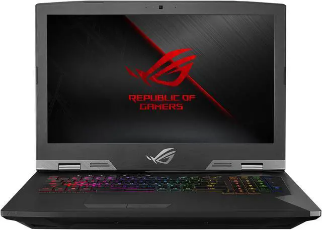 Alt view image 2 of 20 - ASUS ROG G703GI-XS74 Unlocked Intel Core i7-8750H Processor, Overclocked GeForce GTX 1080 8 GB, 17.3" 144 Hz 3 ms G-SYNC Display, 512 GB PCIe SSD + 1 TB SSHD, 32 GB DDR4, RGB Keyboard