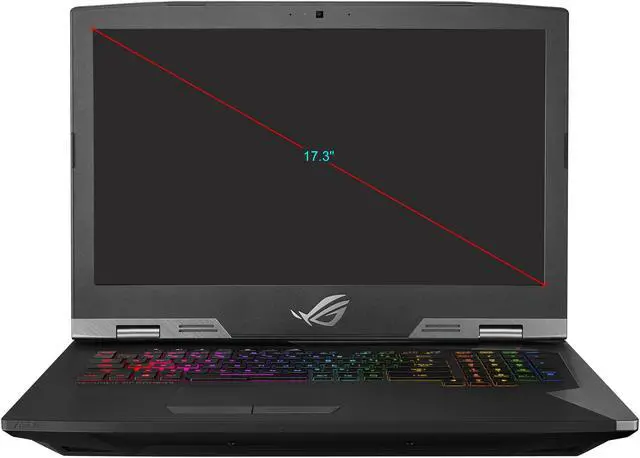 Alt view image 17 of 20 - ASUS ROG G703GI-XS74 Unlocked Intel Core i7-8750H Processor, Overclocked GeForce GTX 1080 8 GB, 17.3" 144 Hz 3 ms G-SYNC Display, 512 GB PCIe SSD + 1 TB SSHD, 32 GB DDR4, RGB Keyboard