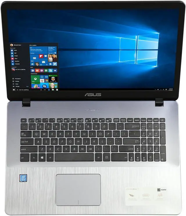 Alt view image 6 of 8 - ASUS Laptop Intel Pentium Silver N5000 8GB Memory 1TB HDD Intel UHD Graphics 605 17.3" Non-Touch Screen Windows 10 Home 64-Bit F705MA-DS21Q