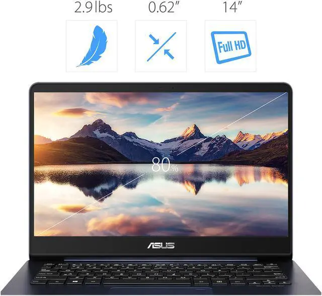 Alt view image 16 of 20 - ASUS ZenBook14 Intel Core i7-8550U (up to 4.00 GHz), 8 GB LPDDR3, 256 GB SSD, NVIDIA GeForce MX150, Windows 10, Backlit Keyboard, Ultra-Slim 14 inch FHD Display, NEWEGG EXCLUSIVE UX430UN-NB71