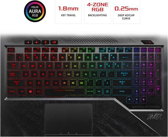 Alt view image 6 of 15 - ASUS GL503VM-SKT1 15.6" 120 Hz Intel Core i7 7th Gen 7700HQ (2.80 GHz) NVIDIA GeForce GTX 1060 16 GB Memory 256 GB PCIe SSD 1 TB SSHD Windows 10 Home 64-Bit Gaming Laptop -- ONLY @ NEWEGG