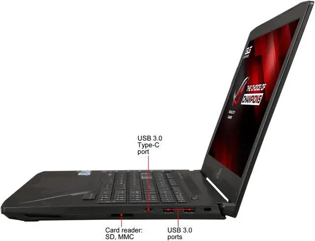 Alt view image 10 of 15 - ASUS GL503VM-SKT1 15.6" 120 Hz Intel Core i7 7th Gen 7700HQ (2.80 GHz) NVIDIA GeForce GTX 1060 16 GB Memory 256 GB PCIe SSD 1 TB SSHD Windows 10 Home 64-Bit Gaming Laptop -- ONLY @ NEWEGG