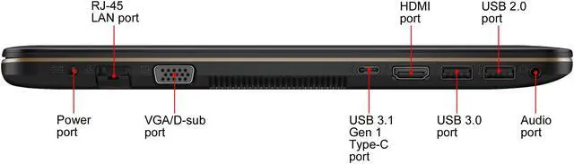 Alt view image 11 of 11 - ASUS VivoBook  AMD A9-9425 Dual Core Processor (Boost up to 3.7 GHz) with Radeon R5 Graphics, 8 GB DDR4 RAM, 256 GB SSD, 14" FHD Display Windows 10, F441BA-DS95 Light and Powerful Laptop,