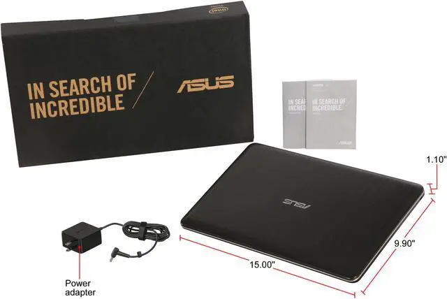 Alt view image 8 of 8 - ASUS Intel Core i3-8130U Processor, 4 GB DDR4 RAM, 1 TB FireCuda SSHD, 15.6" FHD Display, Micro SD Card Reader Laptop X540UA-DB31