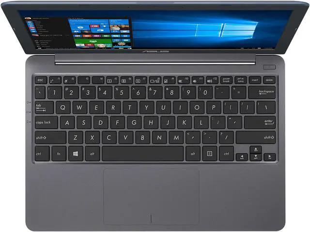 Alt view image 4 of 11 - ASUS VivoBook E203MA-YS03 Ultra-Thin Laptop, Intel Celeron N4000 Processor (up to 2.6 GHz), 4 GB LPDDR4, 64 GB eMMC, 11.6" HD, USB-C, Windows 10 S Mode (Switchable to Pro)