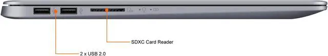 Alt view image 10 of 12 - ASUS VivoBook S Intel Core i5-8250U Processor, 8 GB DDR4 RAM, 256 GB SSD, NVIDIA GeForce MX150 15.6" FHD WideView Display, ASUS NanoEdge Bezel, Metal Cover, FingerPrint Ultra Thin and Portable Laptop