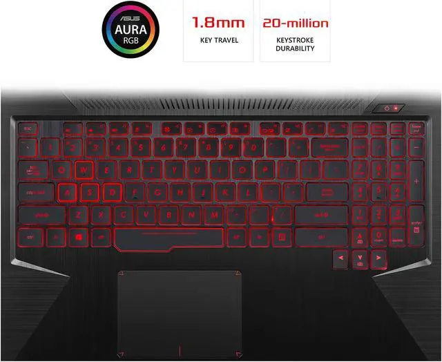 Alt view image 12 of 14 - ASUS TUF FX504GE-US52 15.6" IPS FHD GeForce GTX 1050Ti 4GB VRAM Quad Core Intel i5-8300H 8GB RAM 1TB FireCuda SSHD Windows 10 Home Gaming Laptop