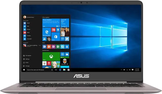 Alt view image 4 of 15 - ASUS ZenBook UX410UA-AS74 Ultra-Slim Laptop 14" FHD IPS WideView Display, Intel Core i7-8550U Up to 4.00 GHz Processor, 8 GB DDR4, 128 GB SSD + 1 TB HDD, Windows 10, Backlit Keyboard, 3.10 lbs. Quartz Grey