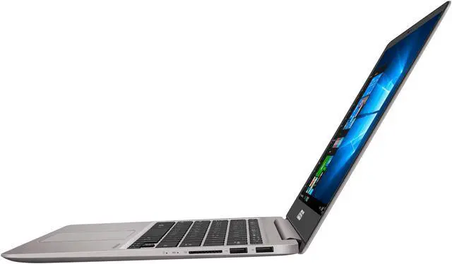 Alt view image 6 of 15 - ASUS ZenBook UX410UA-AS74 Ultra-Slim Laptop 14" FHD IPS WideView Display, Intel Core i7-8550U Up to 4.00 GHz Processor, 8 GB DDR4, 128 GB SSD + 1 TB HDD, Windows 10, Backlit Keyboard, 3.10 lbs. Quartz Grey
