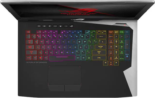 Alt view image 7 of 15 - ASUS ROG G703GI-XS71 17.3" 144 Hz Intel Core i7 8th Gen 8750H (2.20 GHz) NVIDIA GeForce GTX 1080 16 GB Memory 256 GB SSD 2 TB SSHD Windows 10 Pro 64-bit Gaming Laptop