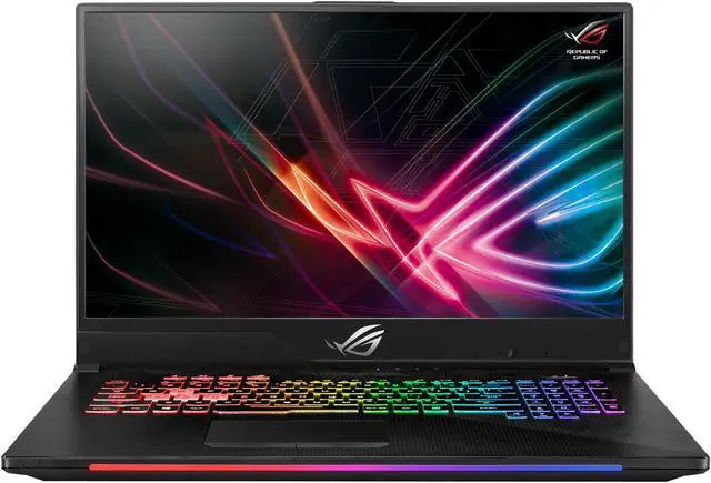 Alt view image 2 of 17 - ROG Strix SCAR II Gaming Laptop, 17.3" 144 Hz 3 ms IPS, Intel Core i7-8750H, GeForce GTX 1060 6 GB, 16 GB DDR4, 256 GB PCIe SSD + 1 TB HDD - GL704GM-DH74