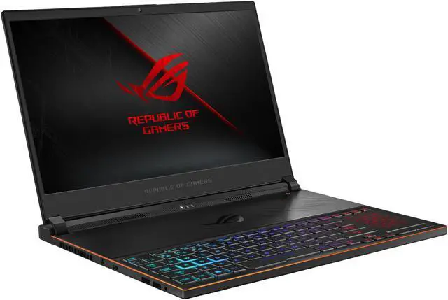 Alt view image 6 of 17 - ASUS ROG - 15.6" GeForce GTX 1060 - Intel Core i7-8750H  - 16GB Memory - 512 GB SSD - Windows 10 Home 64-bit - Gaming Laptop - 144 Hz (GX531GM-DH74 )
