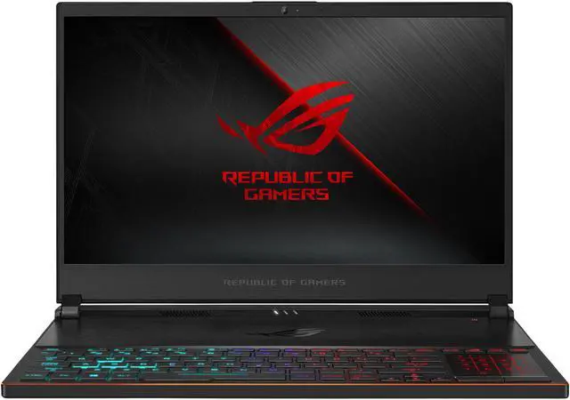 Alt view image 2 of 17 - ASUS ROG - 15.6" GeForce GTX 1060 - Intel Core i7-8750H  - 16GB Memory - 512 GB SSD - Windows 10 Home 64-bit - Gaming Laptop - 144 Hz (GX531GM-DH74 )
