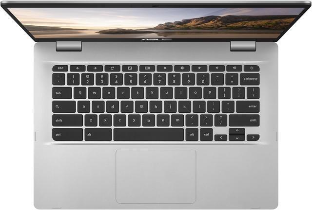 Alt view image 4 of 15 - ASUS Chromebook C523NA-DH02 15.6" HD NanoEdge Display with 180 Degree Hinge Intel Dual Core Celeron Processor, 4 GB RAM, 32 GB eMMC, Silver Color