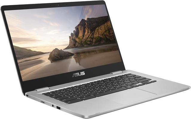 Alt view image 3 of 15 - ASUS Chromebook C523NA-DH02 15.6" HD NanoEdge Display with 180 Degree Hinge Intel Dual Core Celeron Processor, 4 GB RAM, 32 GB eMMC, Silver Color
